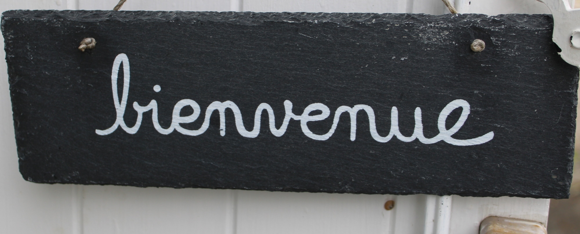 Ardoise « bienvenue »